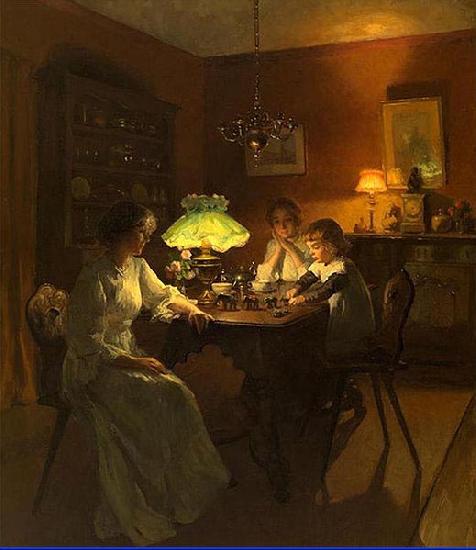 Marcel Rieder The new toy oil painting image